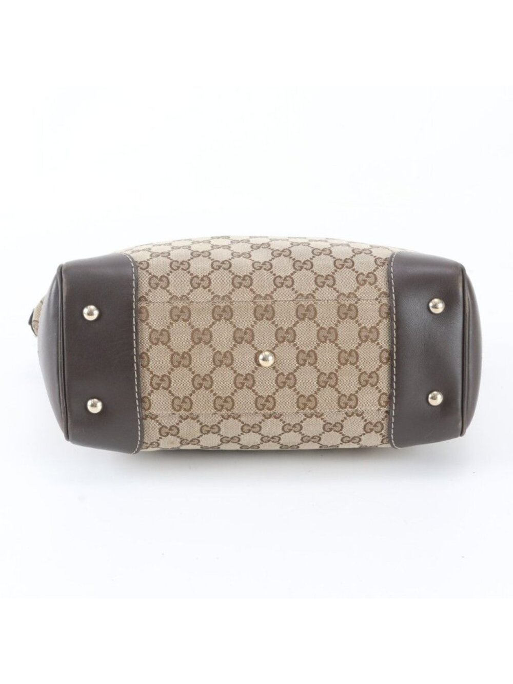 Gucci GG Canvas Sherry Line Mayfair Leather Tote Shoulder Hand - Picture 6 of 10